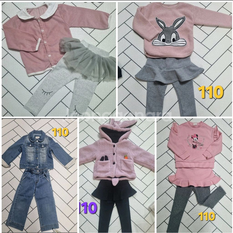 여아 110 상하복세트 (등원&외출복)모음--0