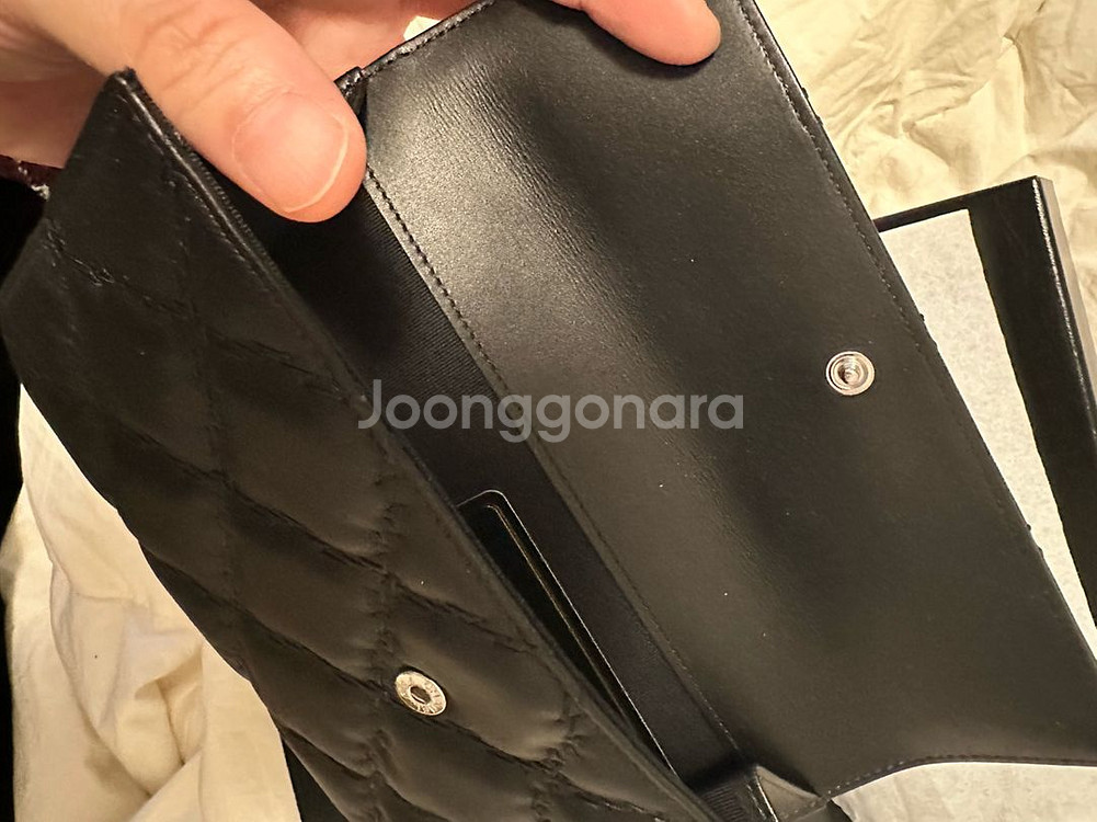 [인하]샤넬 장지갑 블랙 새상품 팝니다--3