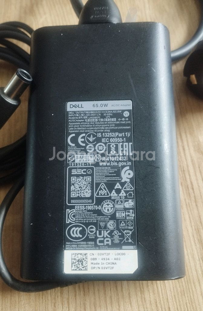 [전원어댑터] 델노트북 65W어댑터/19.5V3.34A--2