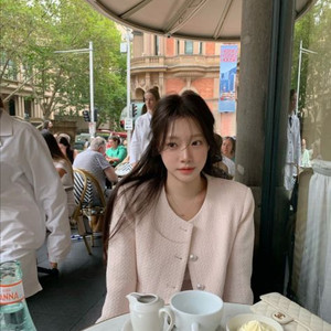 리즈 더위시 소피아 핑크트위드자켓