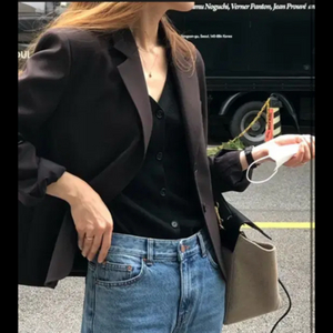 시어드 마튼밀스 하프자켓 다크브라운