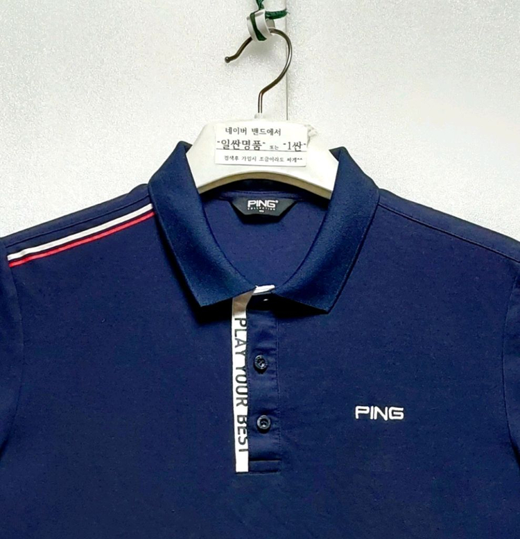 핑 남성반팔골프티100 폴로 카라티--1