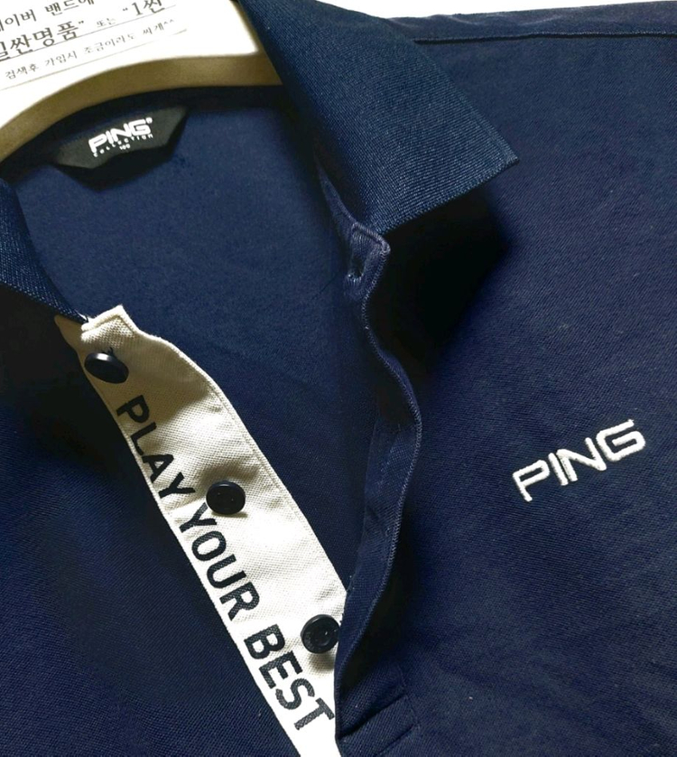 핑 남성반팔골프티100 폴로 카라티--2