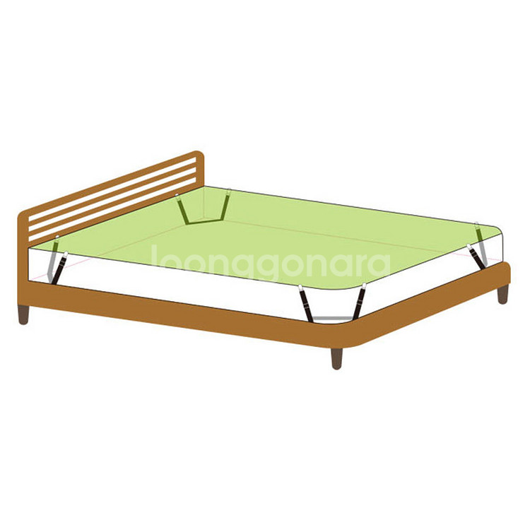 [미사용] 시트캅 침대시트 패드커버 고정밴드집게 2세트--2