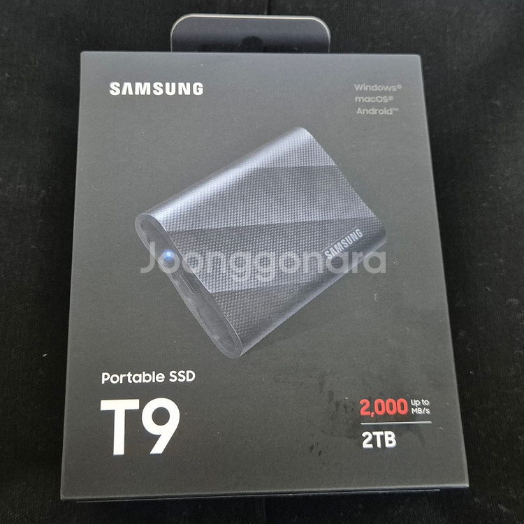 (미개봉) 삼성 SSD T9 2TB 외장하드 2테라--0