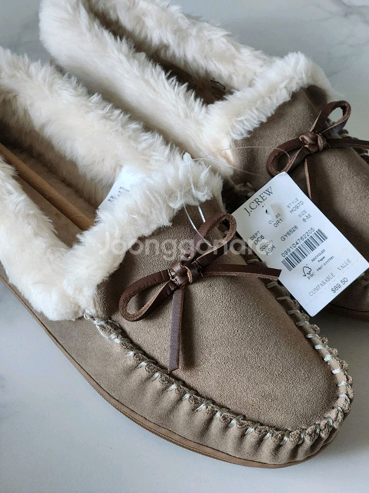 (새상품) 제이크루 모카신/ 털안감 방한로퍼--2