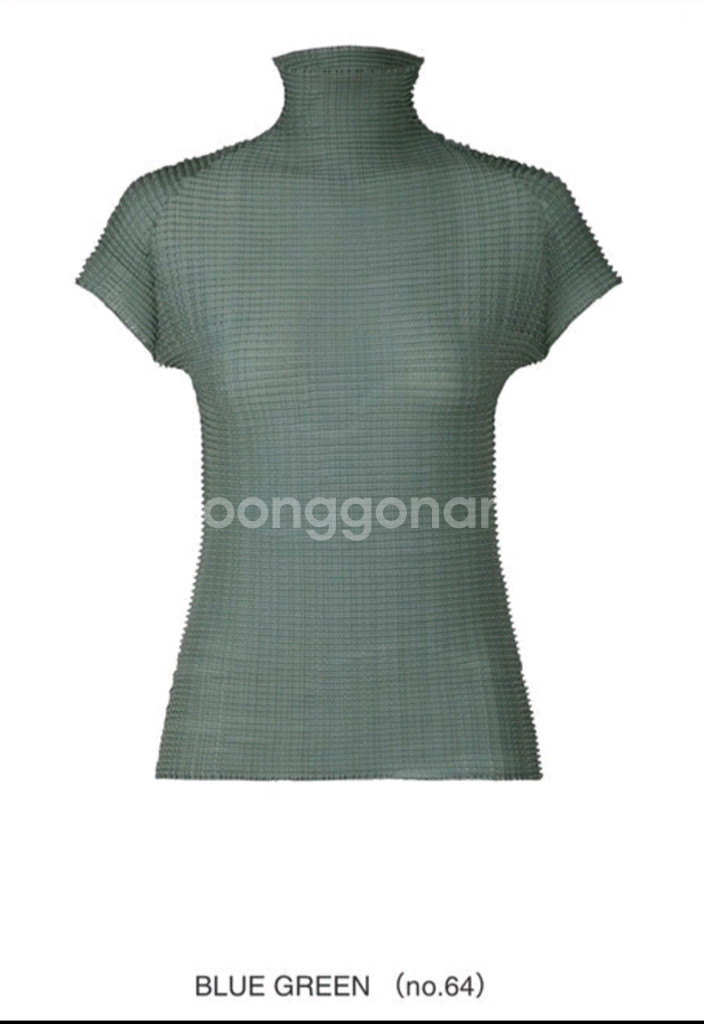 이세이미야케 울리 반팔 블루그린 3--0