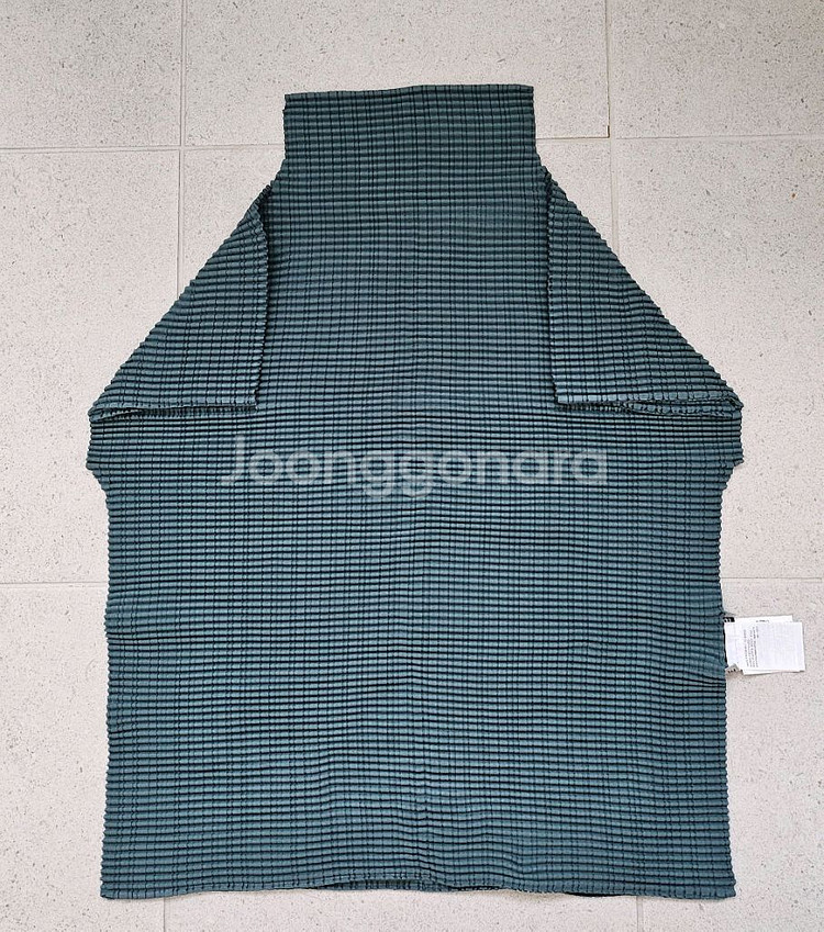 이세이미야케 울리 반팔 블루그린 3--1