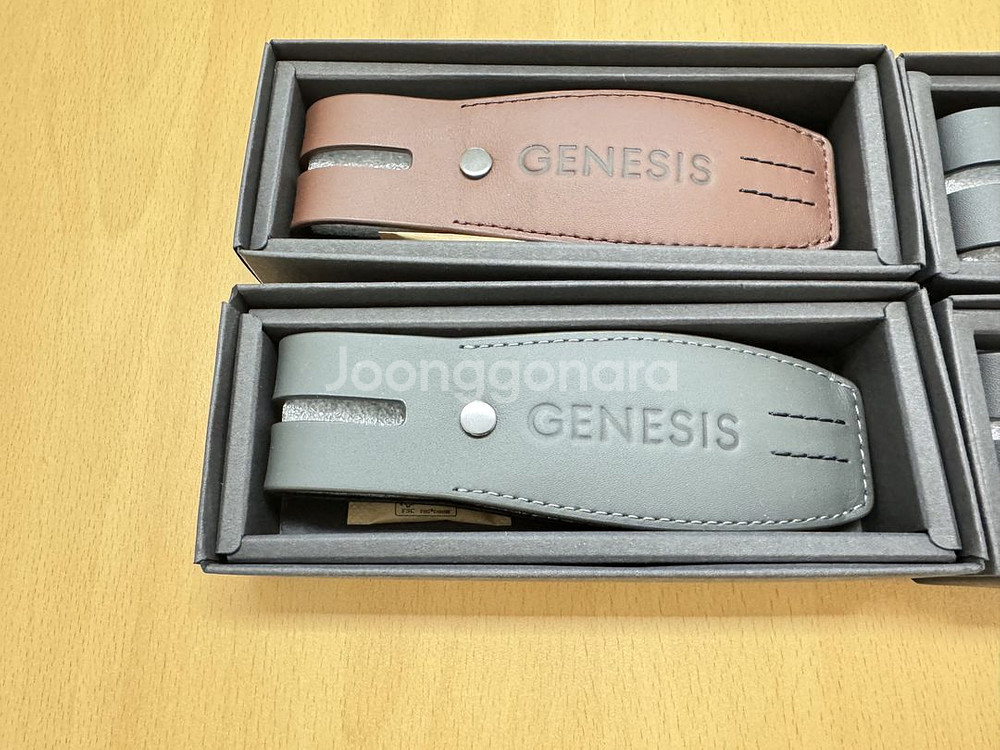 제네시스 가죽 키 케이스 신형 스마트키--7