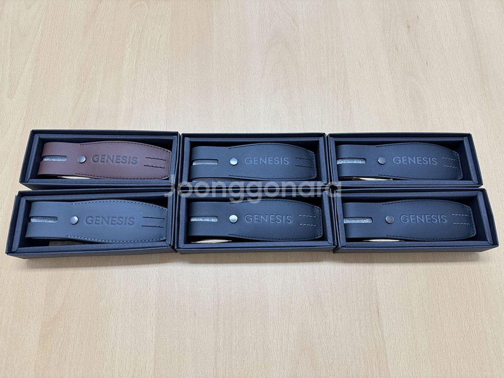 제네시스 가죽 키 케이스 신형 스마트키--5