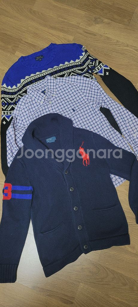 폴로 스웨터.폴로 셔츠 M10-12 (150사이즈)ㅡ3--0