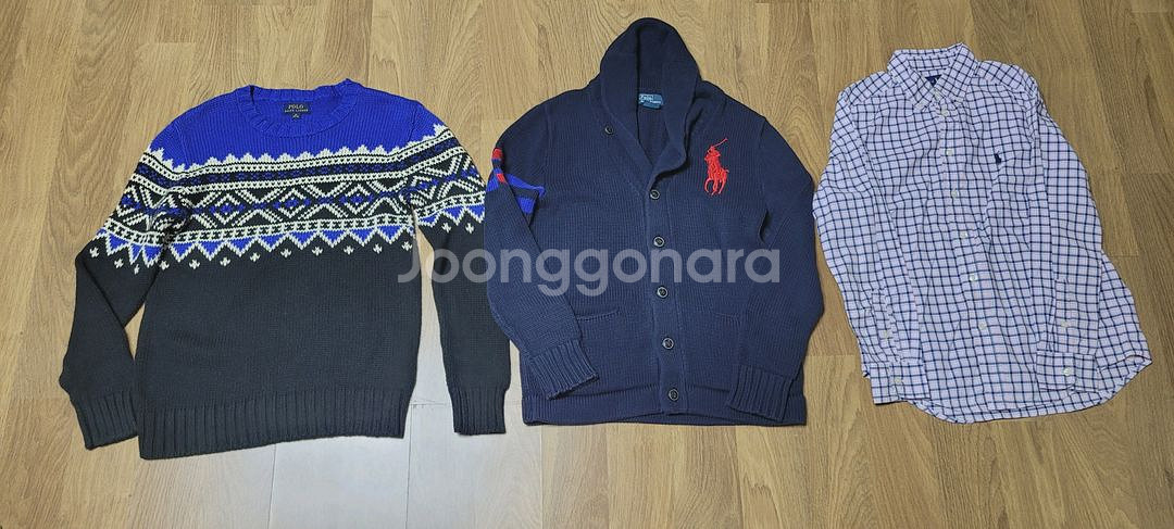 폴로 스웨터.폴로 셔츠 M10-12 (150사이즈)ㅡ3--4