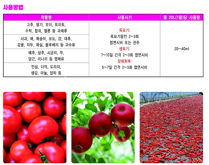 고농축 아미노산 식물빠른회복영양제(뉴푸로겐)--4
