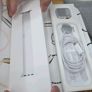 애플워치9 41mm 은색 밀레