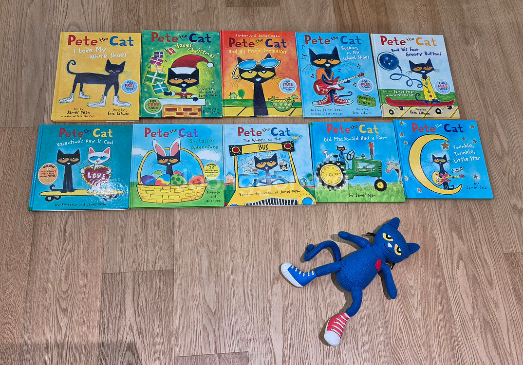 피트대캣 pete the cat 보드북 10권 & 인형--0