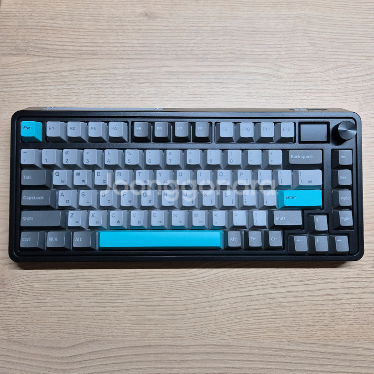 CMK75 유무선 LCD 핫스왑 풀윤활 키보드(우뚜게황--0