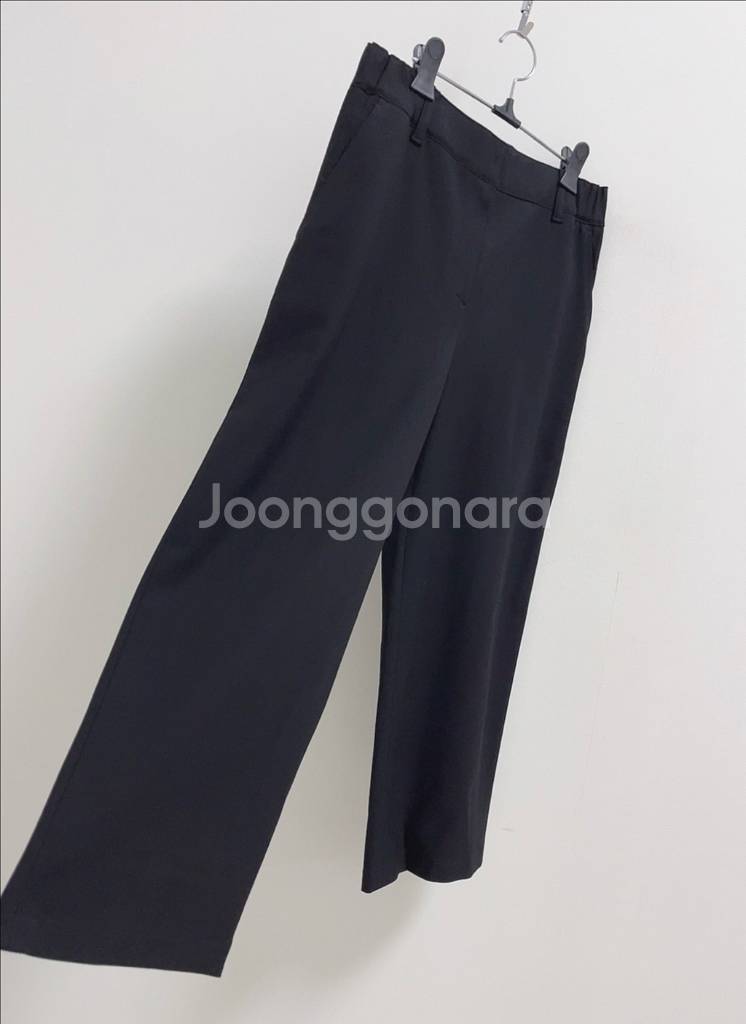 BCBG 블랙 뒷밴딩 소푸 팬츠--6