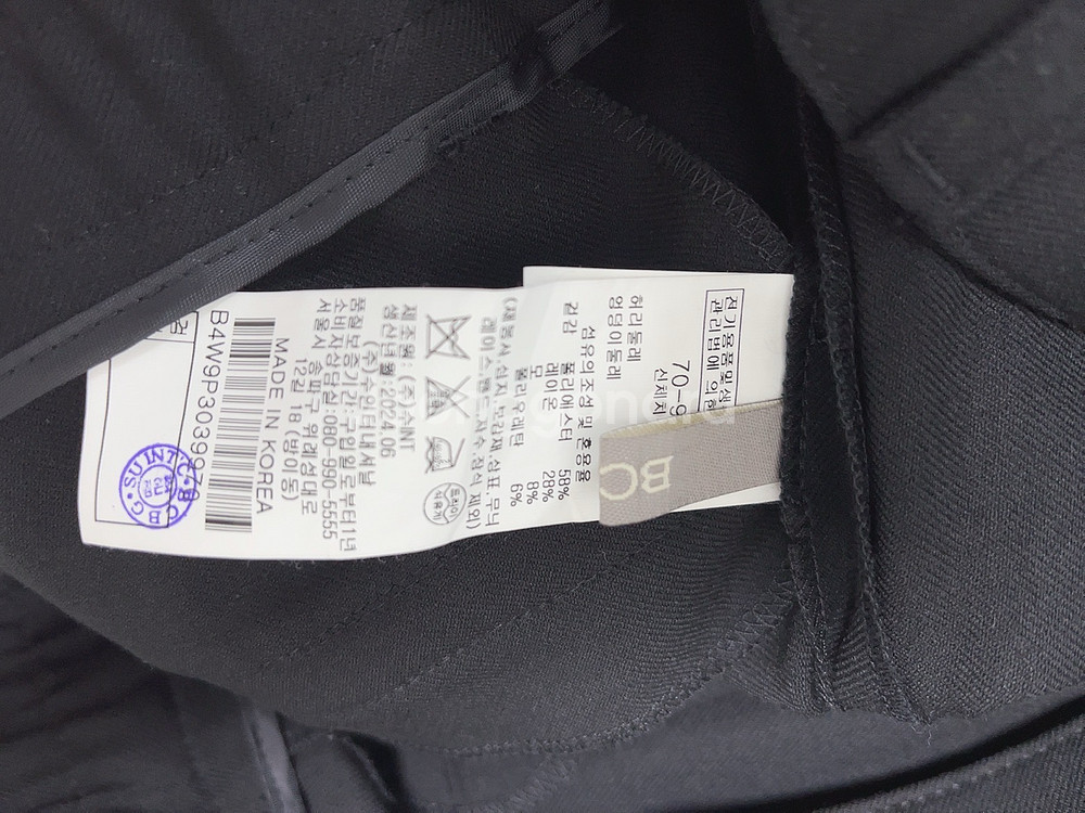 BCBG 블랙 뒷밴딩 소푸 팬츠--8