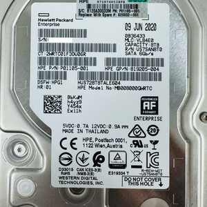 8테라 WD SATA 7.2K 하드디스크 판매합니다