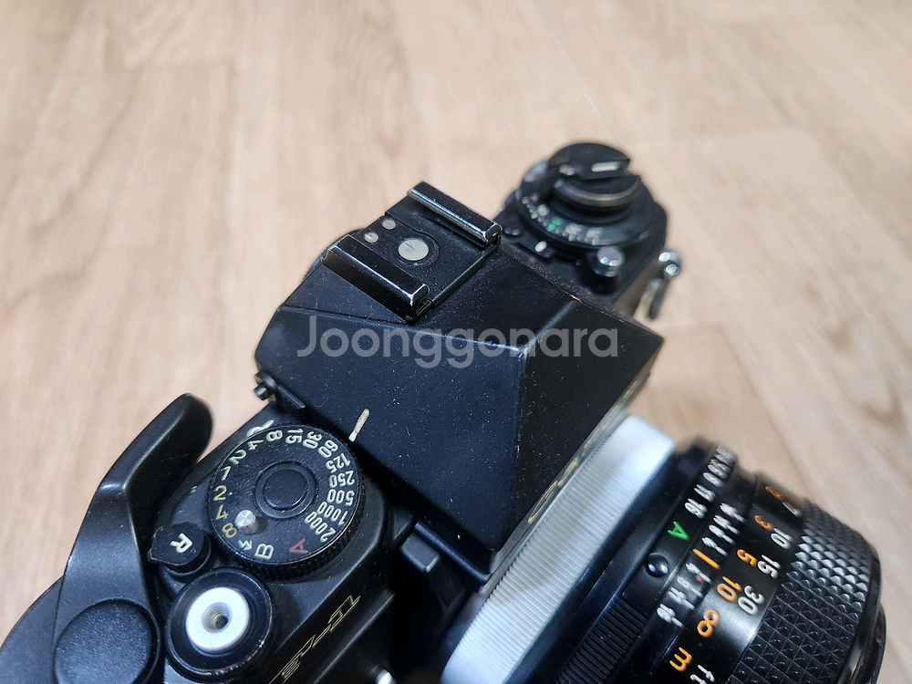 캐논 뉴 F-1바디및 55mm F1.2 렌즈 + 모터드--2