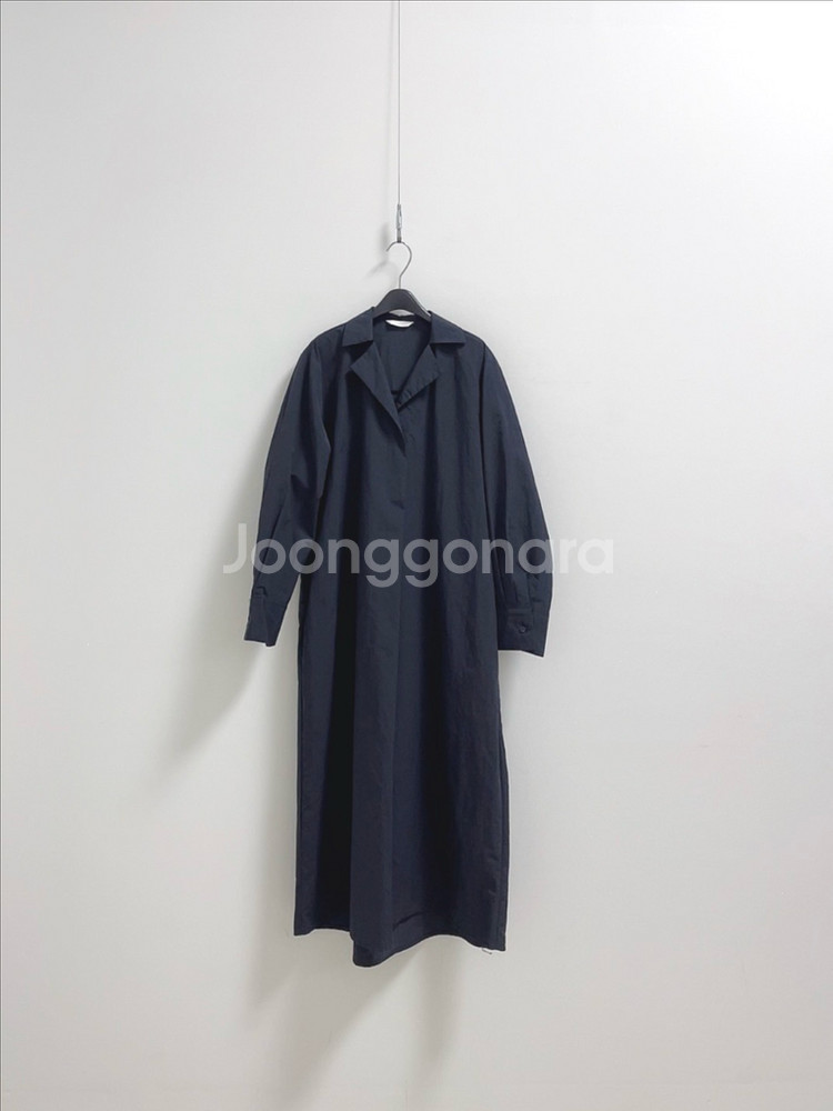 르꼬르망 네이비 바스락 원피스--0