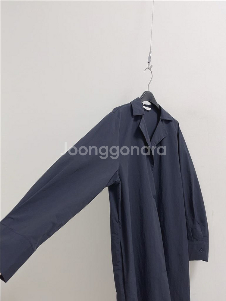 르꼬르망 네이비 바스락 원피스--2