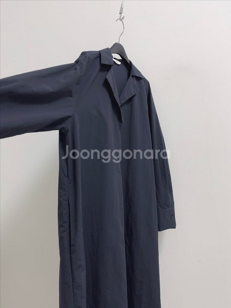 르꼬르망 네이비 바스락 원피스--3