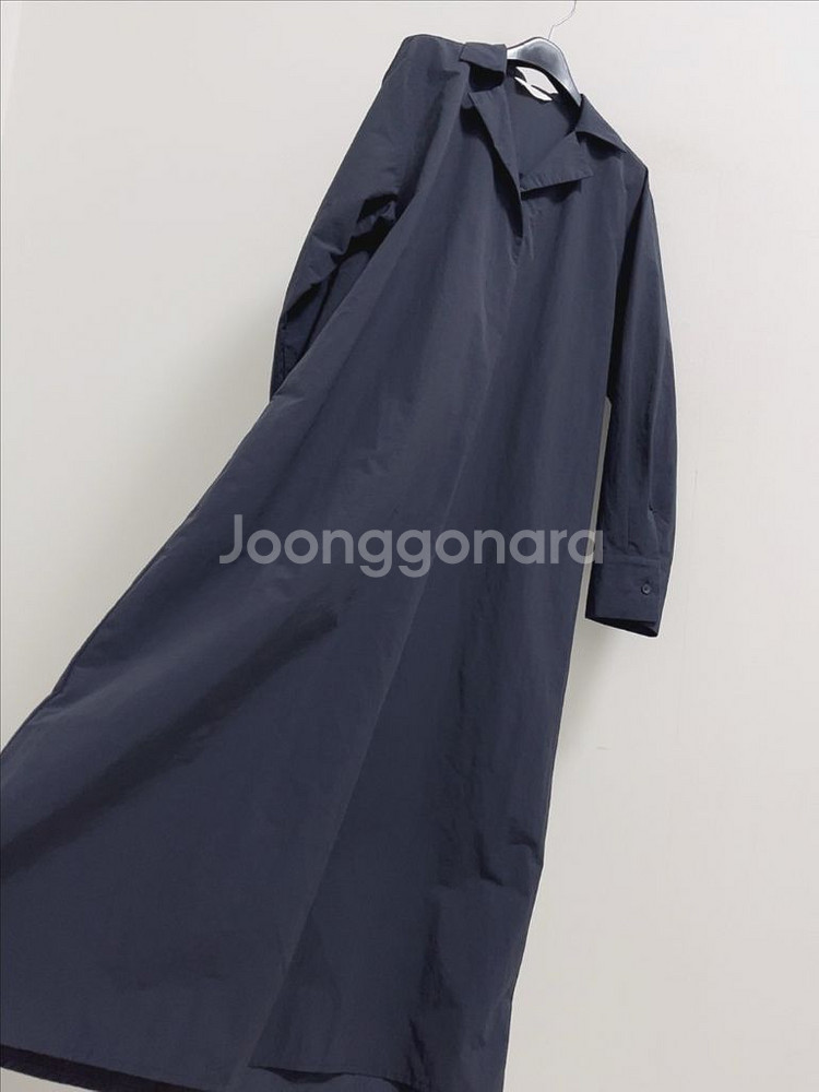 르꼬르망 네이비 바스락 원피스--4