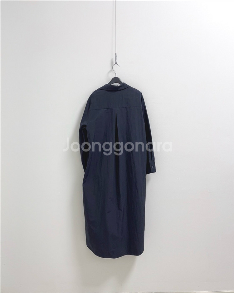 르꼬르망 네이비 바스락 원피스--5