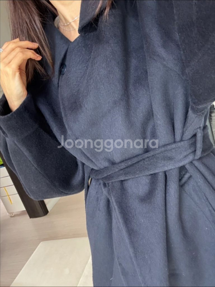 여성 울코트 네이비 M 새상품 (택달기전)--7