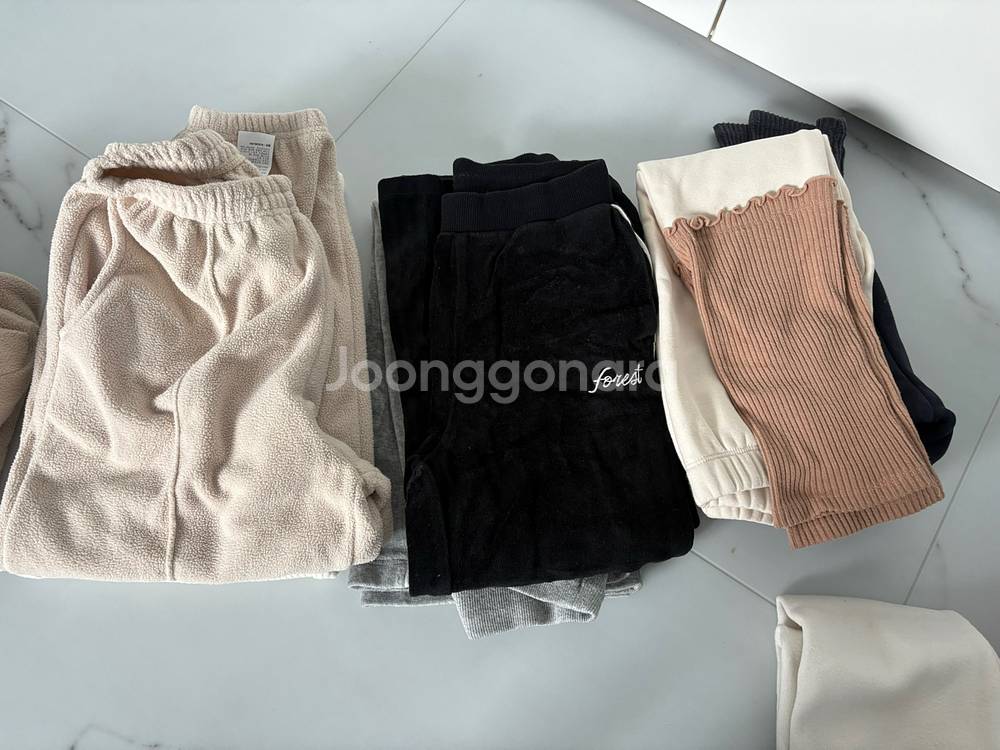 여아 130 기모 바지 일괄 /룰라비, 로아앤제인,탑텐--0