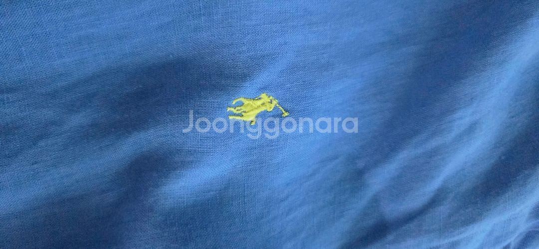 랄프로렌 린넨 셔츠 m 스카이블루--2