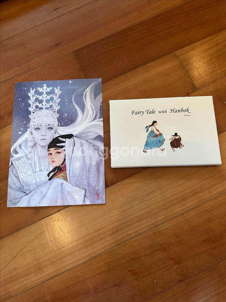 우나영 흑요석 한복동화엽서 15장--0