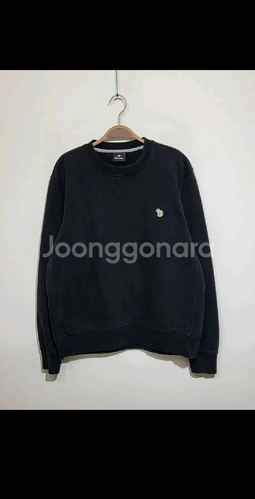 (XL)폴스미스 스웨트 블랙 얼룩말 로고 맨투맨 티셔츠--0