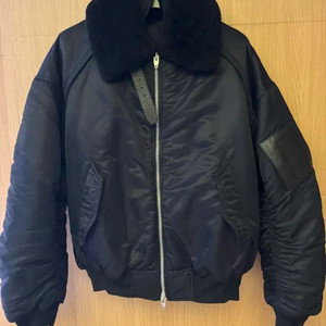 준지 MA-1 포우 셔링 봄버 자켓 블랙 46