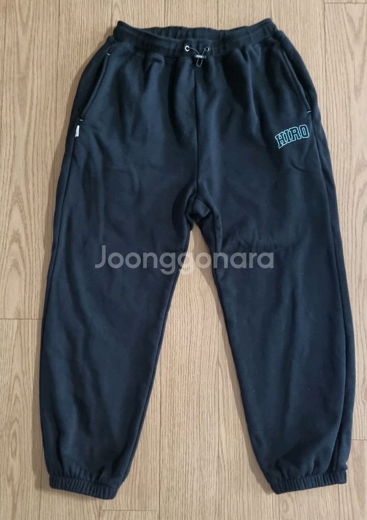 히로 블랭크 티셔츠 조거팬츠 블랙 150--2