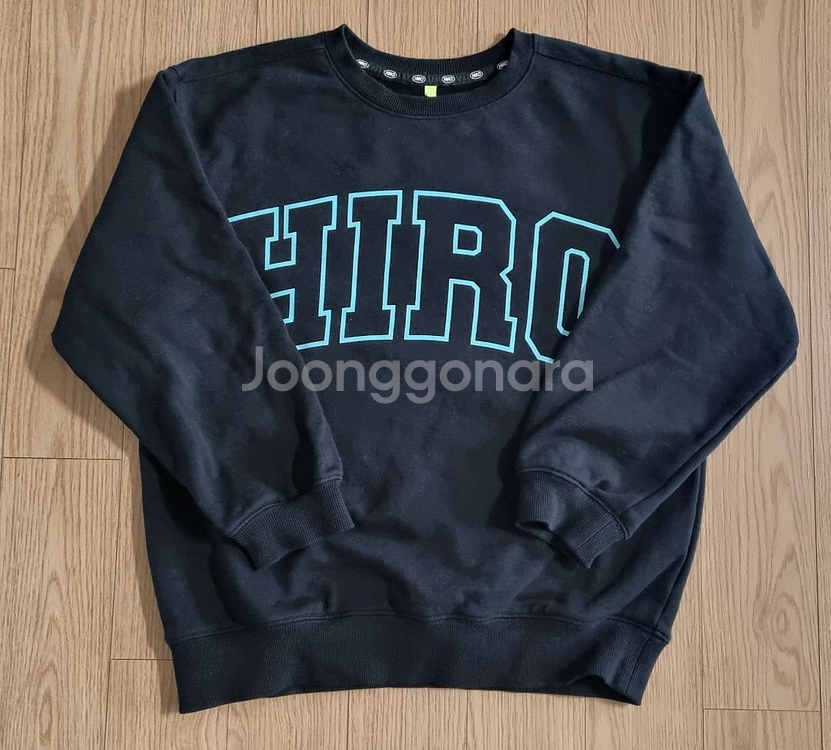 히로 블랭크 티셔츠 조거팬츠 블랙 150--1