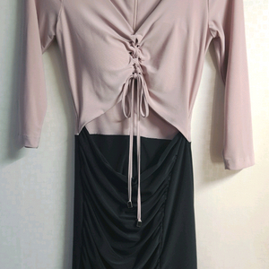 레이스업 미니 원피스 M 사이즈