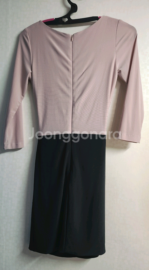 레이스업 미니 원피스 M 사이즈--2