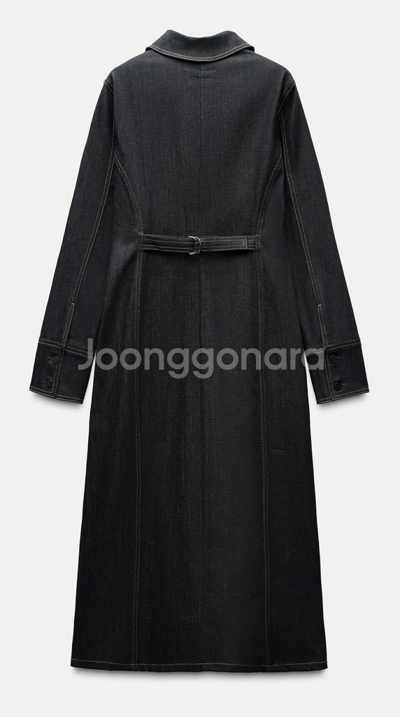 택달린) 자라 롱 데님 원피스--3