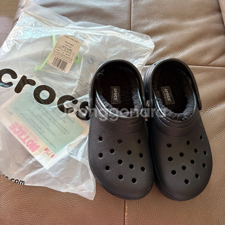 크록스 털 J2사이즈 새상품--0