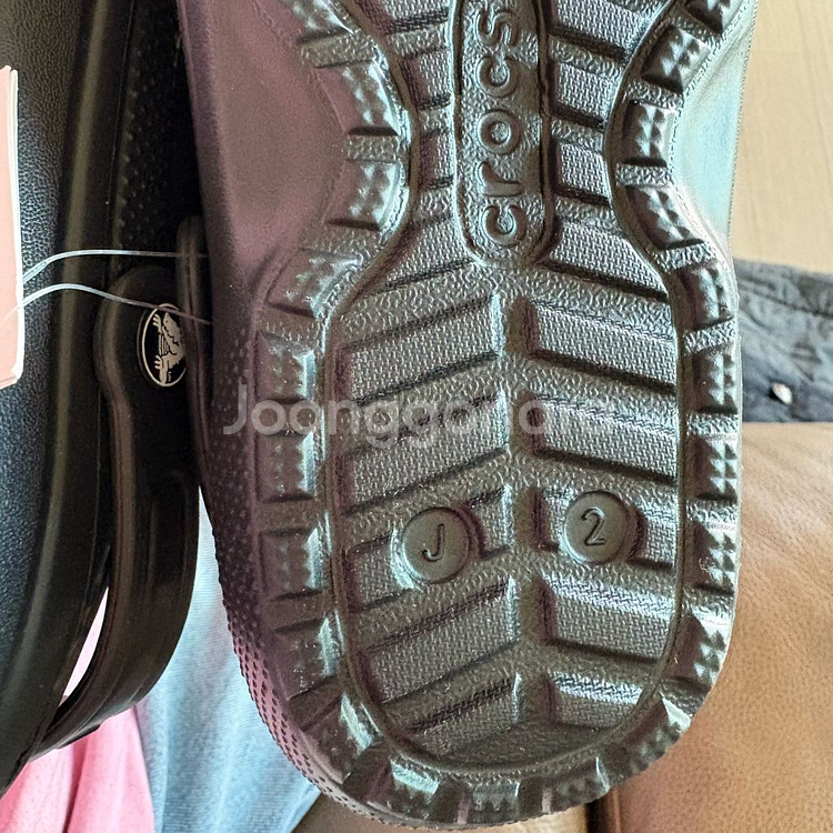 크록스 털 J2사이즈 새상품--1