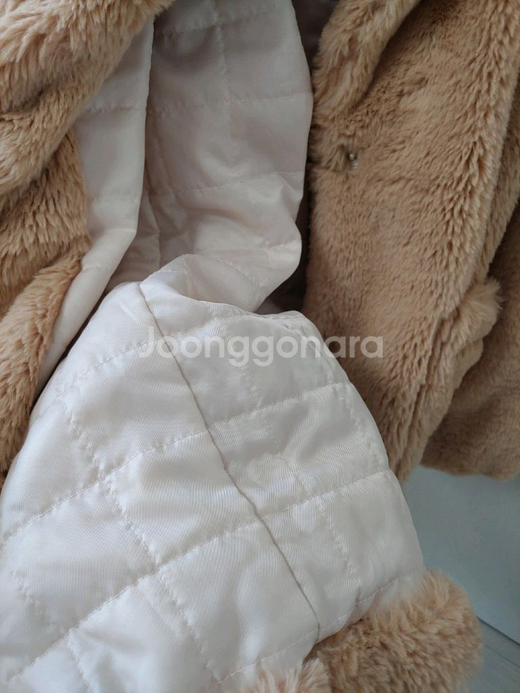 여아 모다까리나 롱 퍼코트 140사이즈(택포)--2