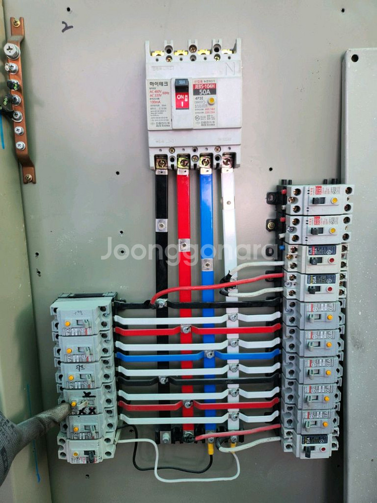 전기 분전함 배전함 배전판 세트 3상 4선식 상태좋음--2