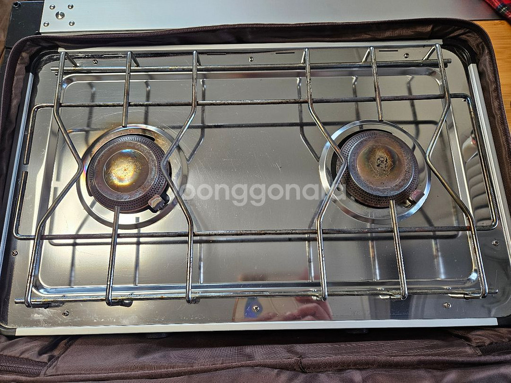 스노우라인 포터블 트윈버너 실버--1