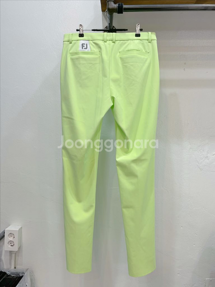 [새제품](33) 풋조이 네온그린 춘추용 골프스판바지--2