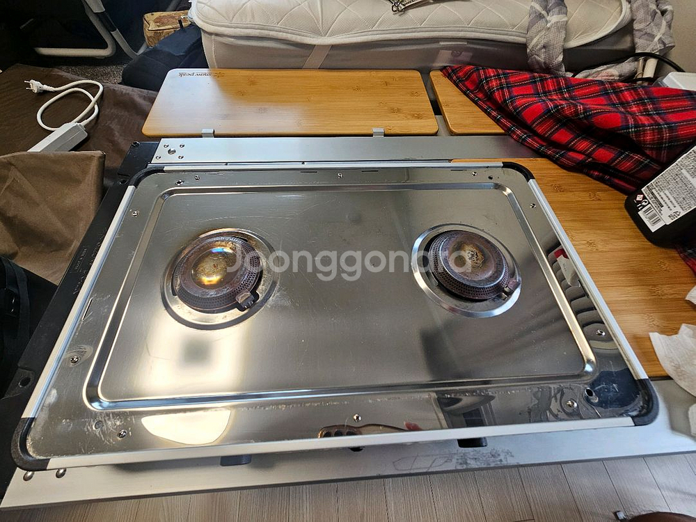 스노우라인 포터블 트윈버너 실버--3