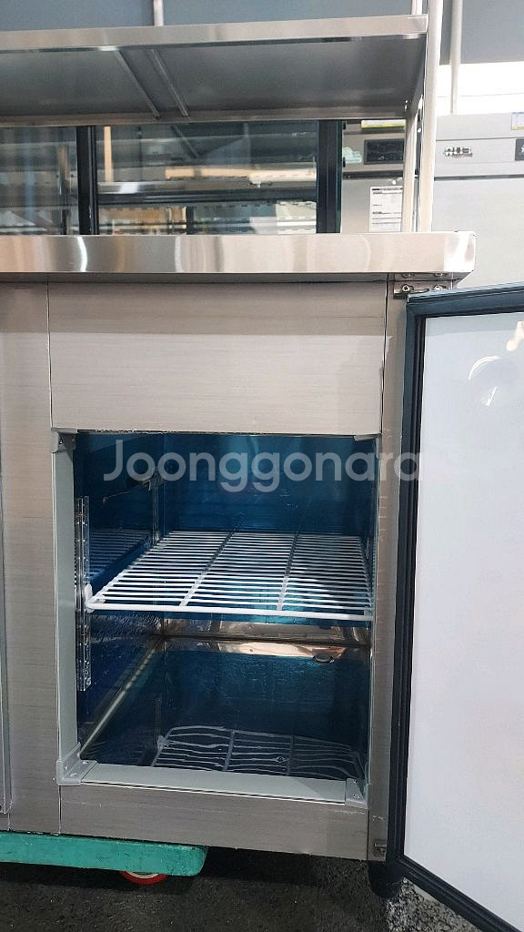 레인보우 냉장반찬테이블4각4구900+상부선방2단--4