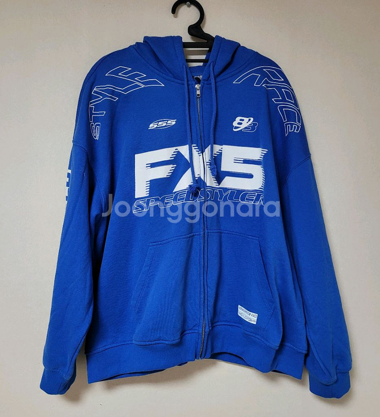 h&m 에이치앤엠 프린트 오버사이즈 후드 집업 xl--1