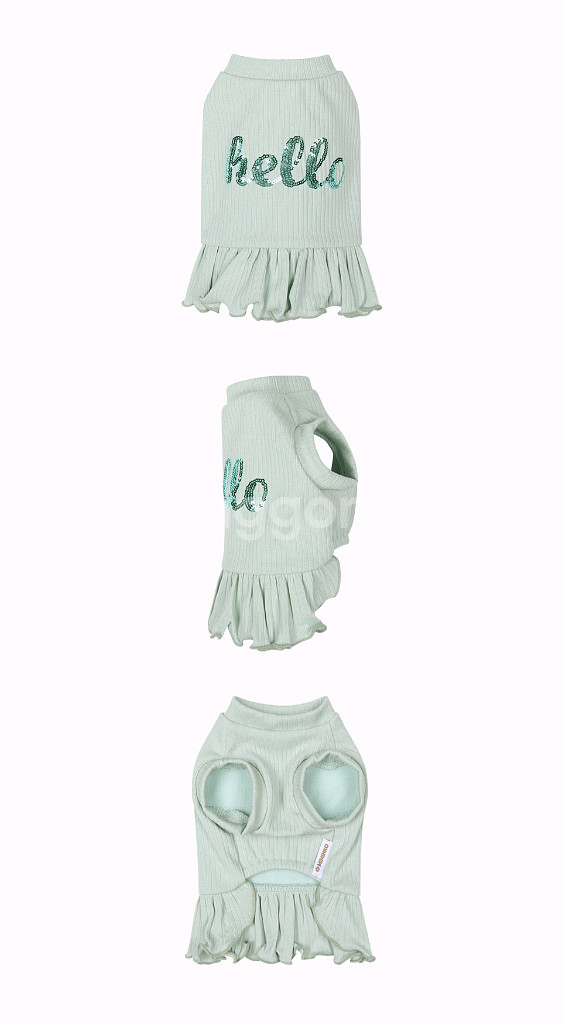 미밍코 골지 티셔츠 M--2